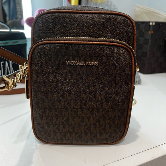 Michael Kors Bags Michael Kors Flight Crossbody Brown Poshmark